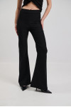 BLACK TROUSERS FLARE STRASS AND TOP